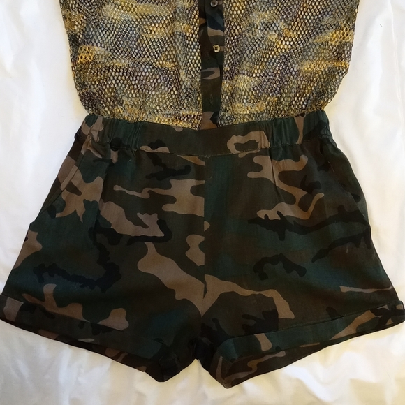 Camo Mesh Romper​ - Picture 2 of 5